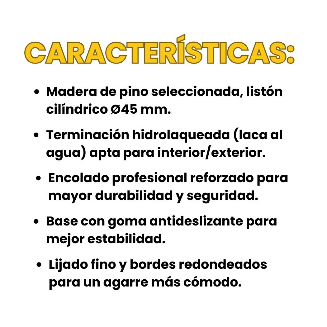 Lelas (Paralettes) Ø45 mm – Madera hidrolaqueada | Selecto Calistenia - Imagen 3