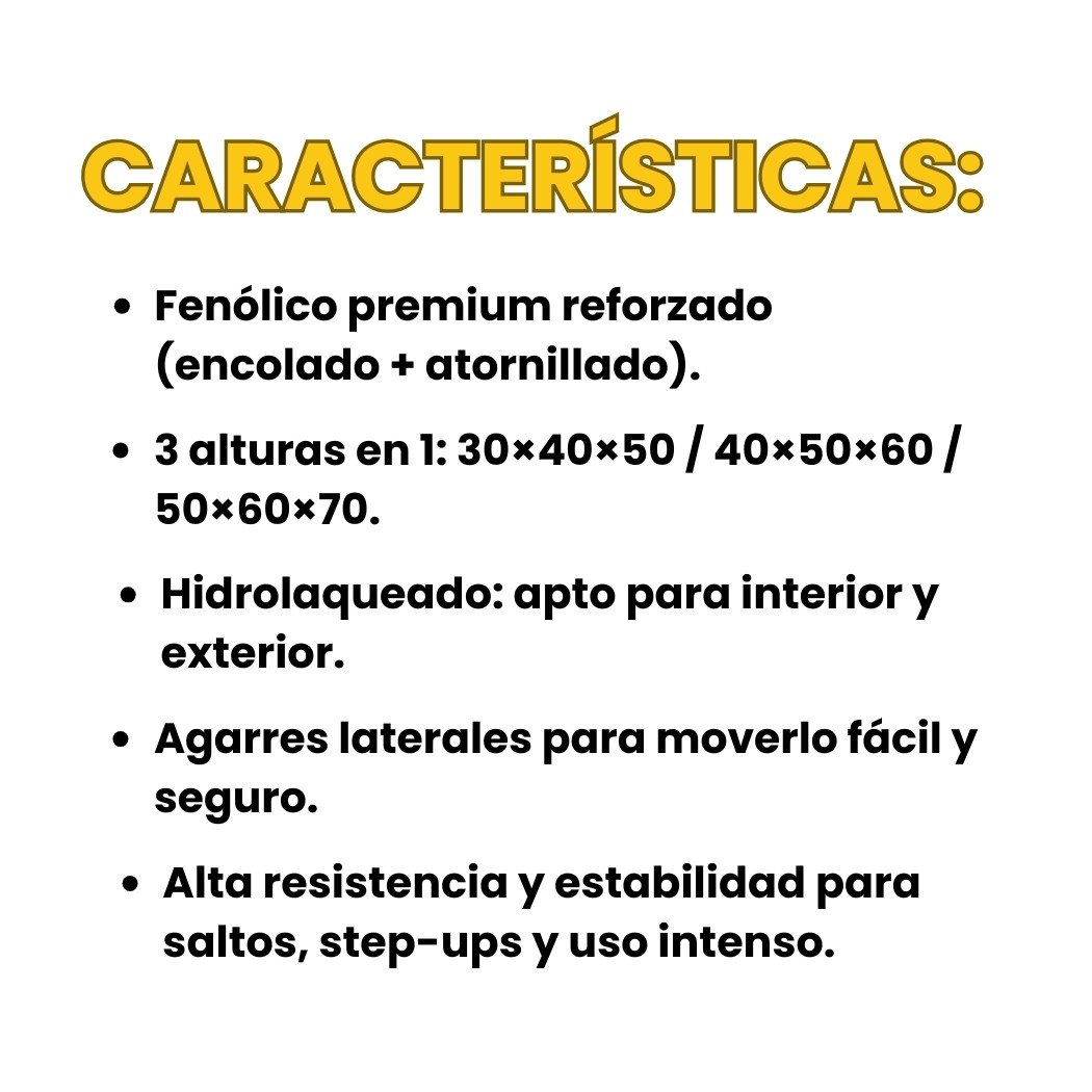Cajón pliométrico de fenólico – Reforzado e hidrolaqueado | Selecto Calistenia - Imagen 3